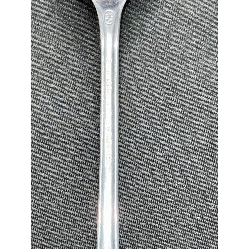 4 Simon L & George H Rogers Co Stainless Oneida Iced Teaspoons Homestead Long